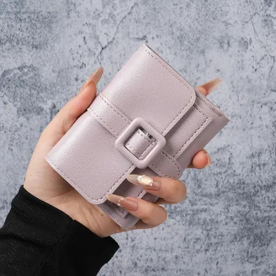 Women'S Fashion Simple Solid Color Short Wallet