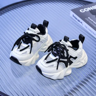 Kids Boys And Girls Fashion Casual Summer Hollow Mesh Sneakers