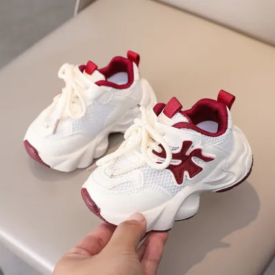 Kids Boys And Girls Fashion Casual Summer Hollow Mesh Sneakers