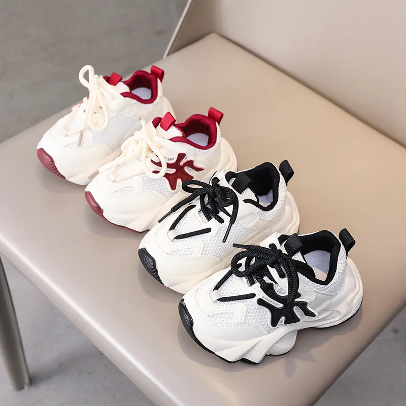 Kids Boys And Girls Fashion Casual Summer Hollow Mesh Sneakers