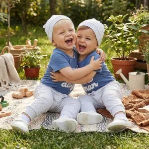 Kids Baby Boys Fashion Casual Summer Cotton Letter Embroidered Short-Sleeve Rompers Pants Hat Three-Piece Set