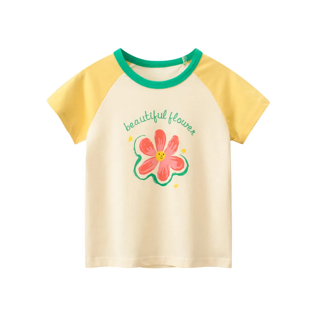 Kids Girls Fashion Casual Summer Printed' Short Sleeve T-Shirt