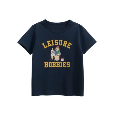 Kids Boys Fashion Casual Summer Cartoon Bear Printed Short Sleeve T-Shirt