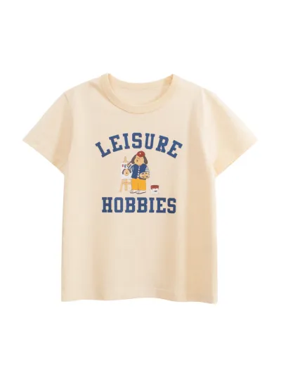 Kids Boys Fashion Casual Summer Cartoon Bear Printed Short Sleeve T-Shirt