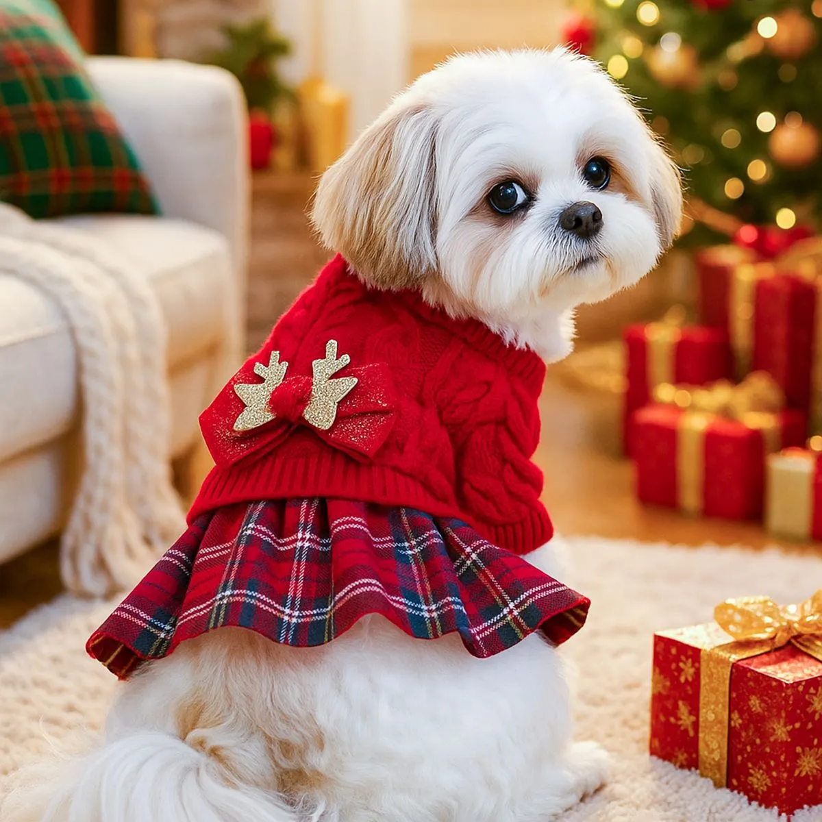 Christmas Fashion Cute Autumn Winter Pet Dog Cat Sweater