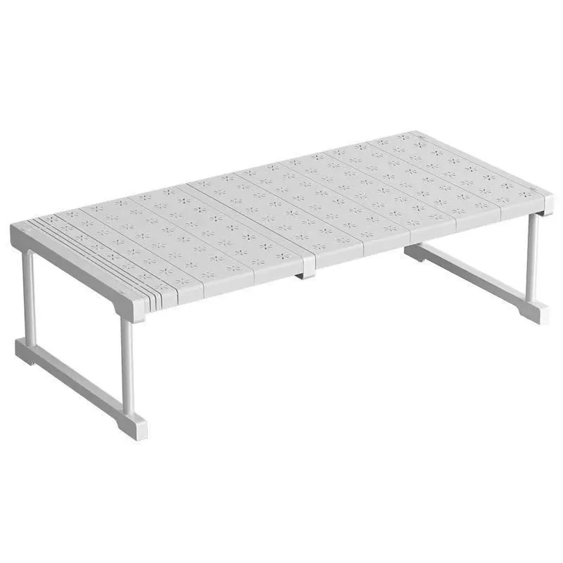 Multifunctional Wardrobe Layered Partition Punch-Free Retractable Fixing Rack