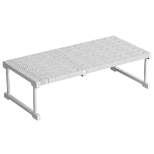 Multifunctional Wardrobe Layered Partition Punch-Free Retractable Fixing Rack
