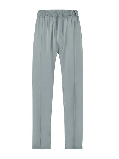Men'S Fashion Casual Summer Solid Color Loose Breathable High Waist Pants