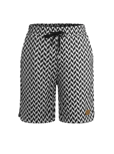 Men'S Fashion Casual Herringbone Jacquard Loose Breathable Shorts