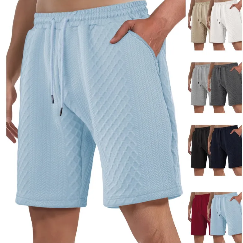 Men'S Fashion Casual Summer Solid Color Loose Shorts