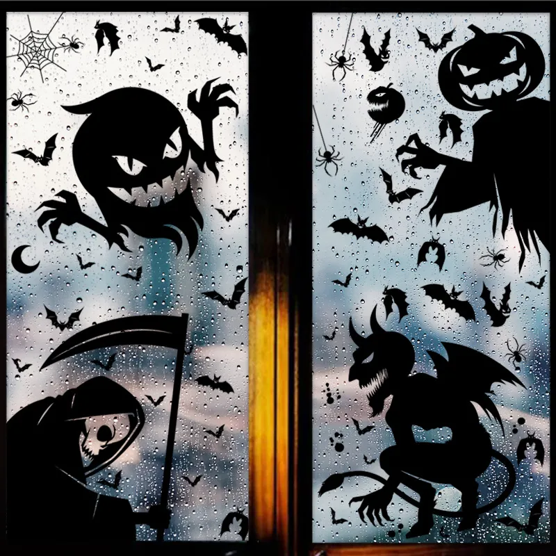 Halloween Giant Ghost Monster Window Sticker Party Decoration