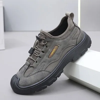 Men'S Fashion Casual Mountaineering Non-Slip Wear-Resistant Soft Sole Sneakers