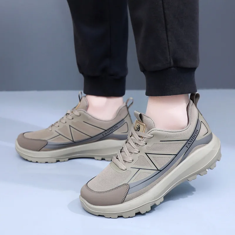 Men'S Fashion Casual Spring And Autumn Thick Sole Wear-Resistant Sneakers