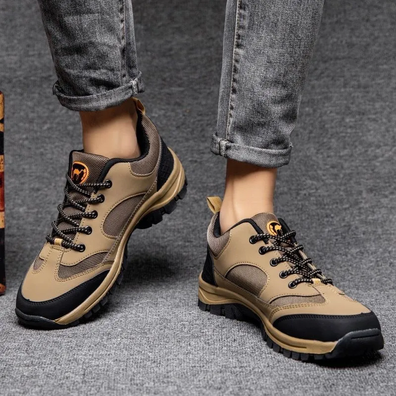 Men'S Fashion Casual Mesh Outdoor Hiking Labor Protection Work Sneakers