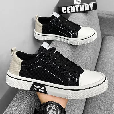 Men'S Fashion Casual Breathable Canvas Flat Sneakers