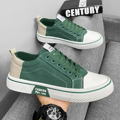 Men'S Fashion Casual Breathable Canvas Flat Sneakers