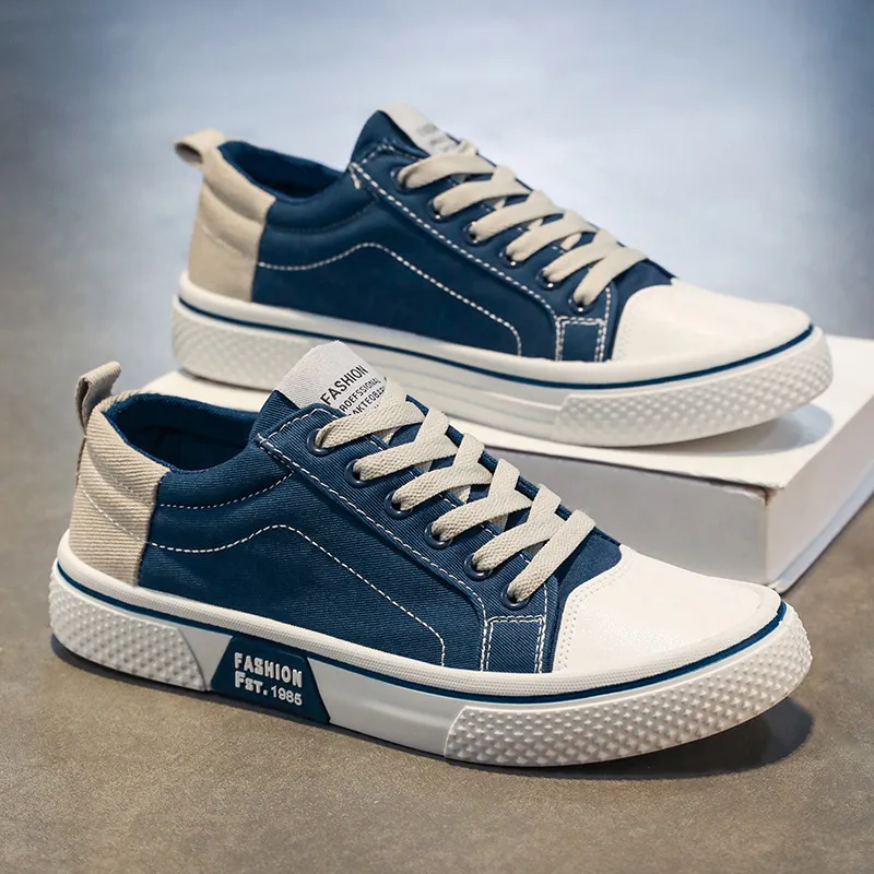 Men'S Fashion Casual Breathable Canvas Flat Sneakers
