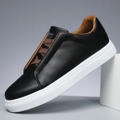 Men'S Fashion Casual Solid Color Low Top Non-Slip Sneakers