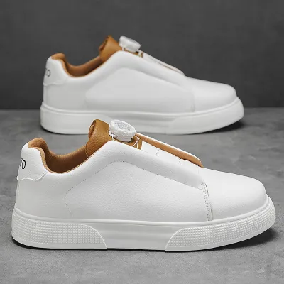 Men'S Fashion Casual Solid Color Low Top Non-Slip Sneakers