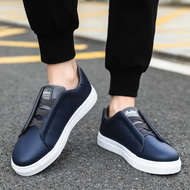 Men'S Fashion Casual Solid Color Low Top Non-Slip Sneakers