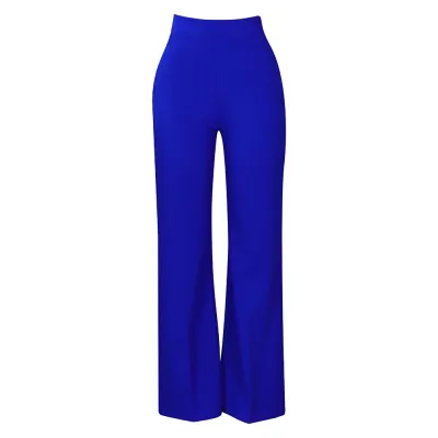 Women Fashion Casual Solid Color Straight-Leg Pants