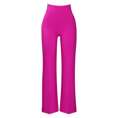 Women Fashion Casual Solid Color Straight-Leg Pants