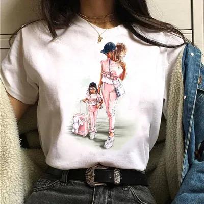 Women Fashion Casual Printed Short-Sleeve T-Shirt