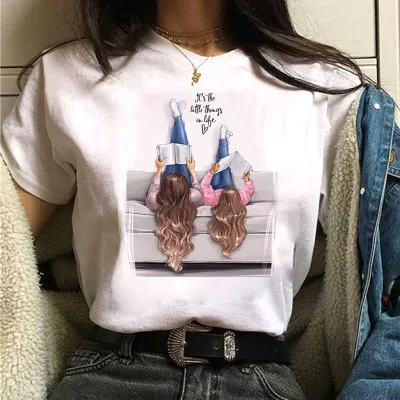 Women Fashion Casual Printed Short-Sleeve T-Shirt