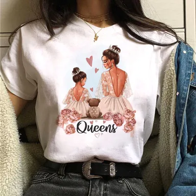 Women Fashion Casual Printed Short-Sleeve T-Shirt