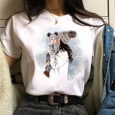 Women Fashion Casual Printed Short-Sleeve T-Shirt