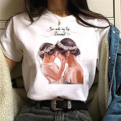 Women Fashion Casual Printed Short-Sleeve T-Shirt