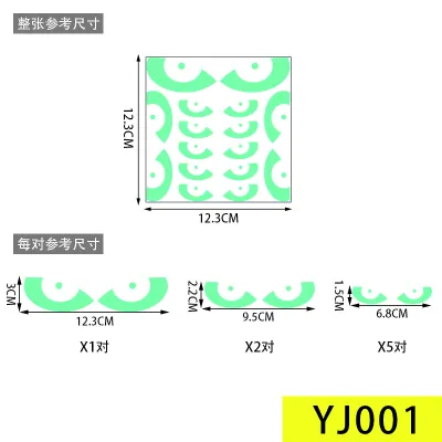 Halloween Luminous Eyes Window Sticker Decoration