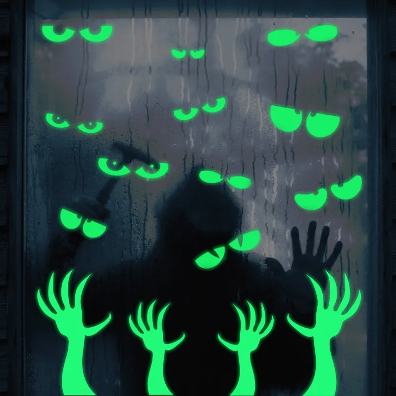 Halloween Luminous Eyes Window Sticker Decoration