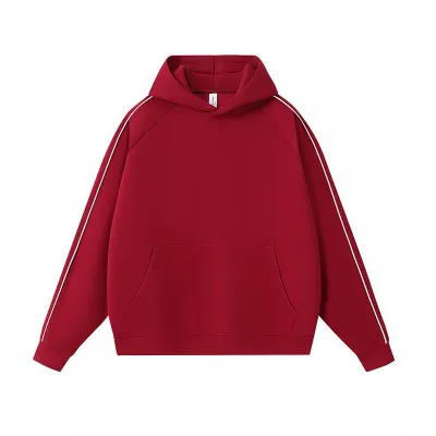 Men Fashion Casual Cotton Autumn Cotton 380gsm Long-Sleeve Loose Hoodies