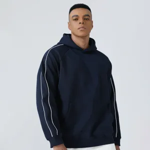 Men Fashion Casual Cotton Autumn Cotton 380gsm Long-Sleeve Loose Hoodies