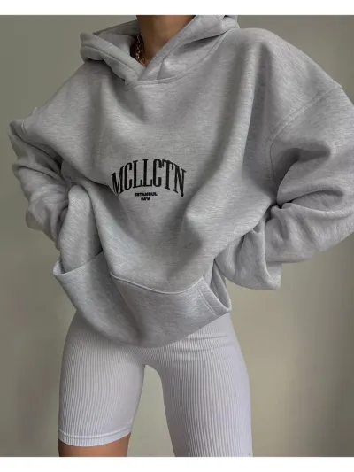 Women'S Fashion Casual Letter Print Long Sleeve Loose Hoodies