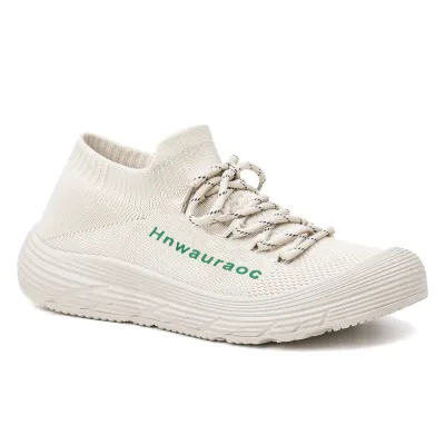 Women'S Fashion Casual Lightweight Breathable Thick Sole Lace-Up Sneakers