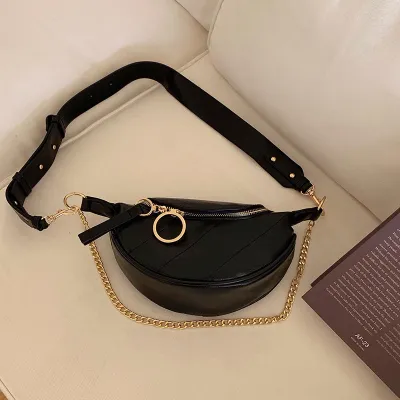Women Fashion Casual Solid Color Chest Bag