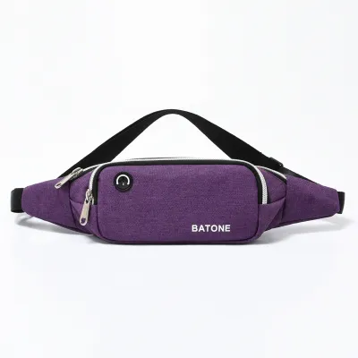 Women Fashion Casual Canvas Sports Lightweight Waterproof Wear-Resistant Chest Bag