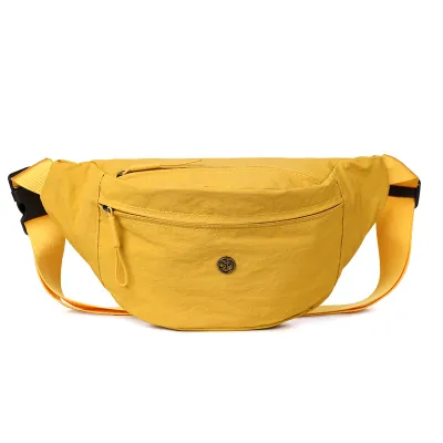 Women Fashion Casual Solid Color Portable Chest Bag