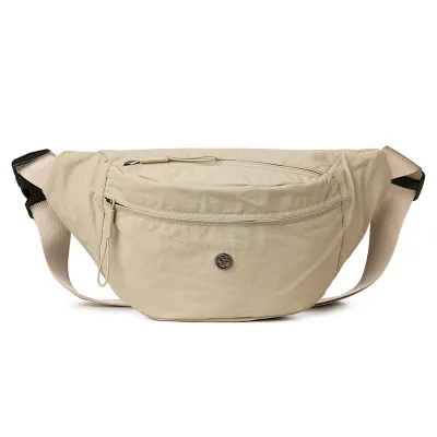 Women Fashion Casual Solid Color Portable Chest Bag