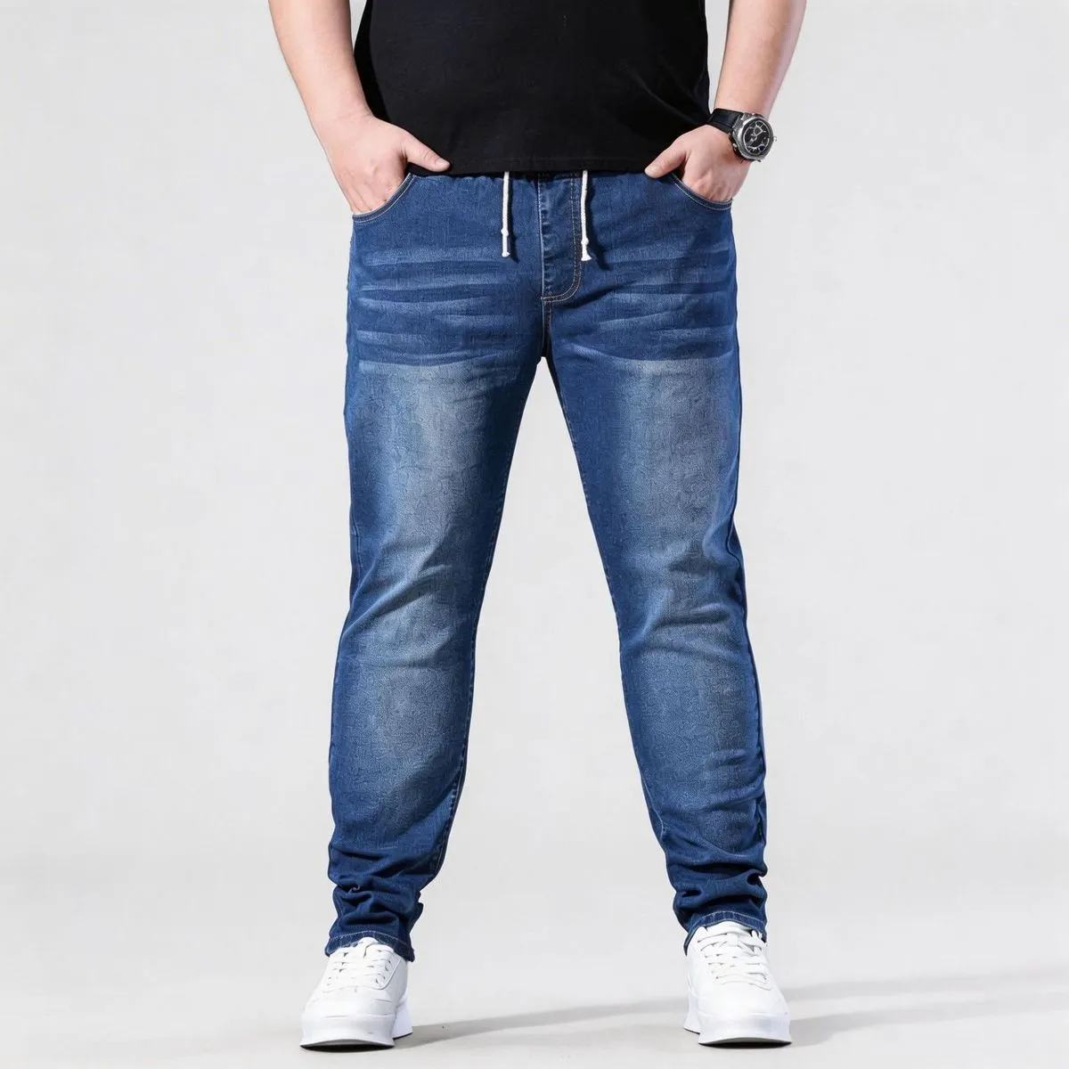 Men'S Fashion Casual Slim-Fit Stretch Skinny Jeans