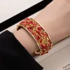 L285-6 Red Cross-Border Gravel Rhinestone