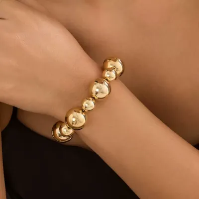 Women Fashion Exaggerated Punk Color Contrast Bracelet
