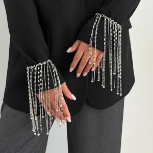 Women Fashion Creative Geometric Exaggerated Long Tassel Bracelet
