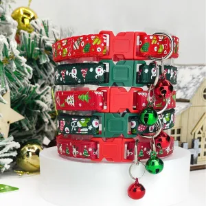Christmas Pet Bell Collar