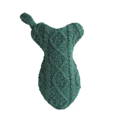 Christmas Fashion Cute Solid Color Knitted Stocking Christmas Tree Decorations Gift Bag