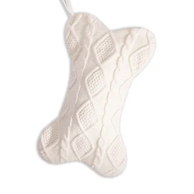 Christmas Fashion Cute Solid Color Knitted Stocking Christmas Tree Decorations Gift Bag