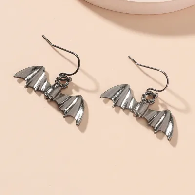 Halloween Women Fashion Exaggerated Funny Spider Skull Earrings