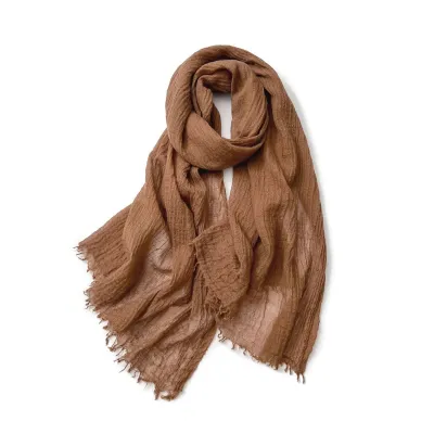 Women Fashion Casual Solid Color Thin Spring And Autumn Scarf